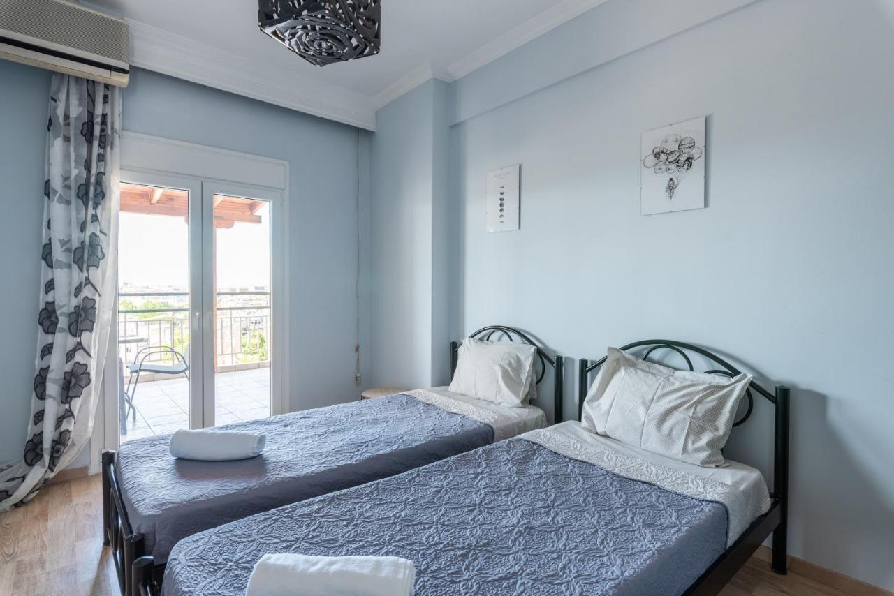 Apartemen 90 m² dengan 2 kamar tidur dan 1 kamar mandi pribadi di Vadaris-Daerah Dikastiria Tesalonika Bagian luar foto