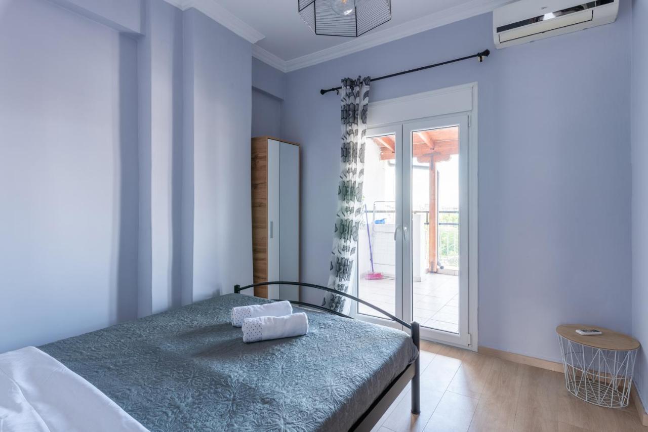 Apartemen 90 m² dengan 2 kamar tidur dan 1 kamar mandi pribadi di Vadaris-Daerah Dikastiria Tesalonika Bagian luar foto