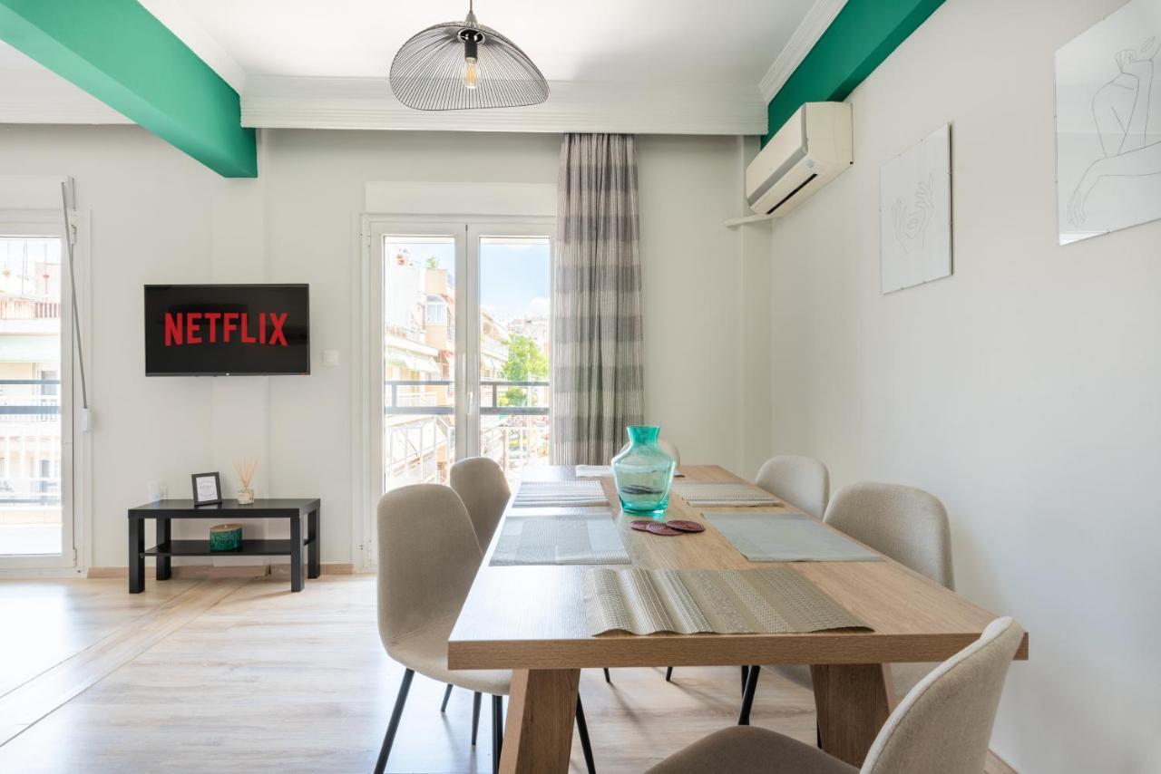Apartemen 90 m² dengan 2 kamar tidur dan 1 kamar mandi pribadi di Vadaris-Daerah Dikastiria Tesalonika Bagian luar foto