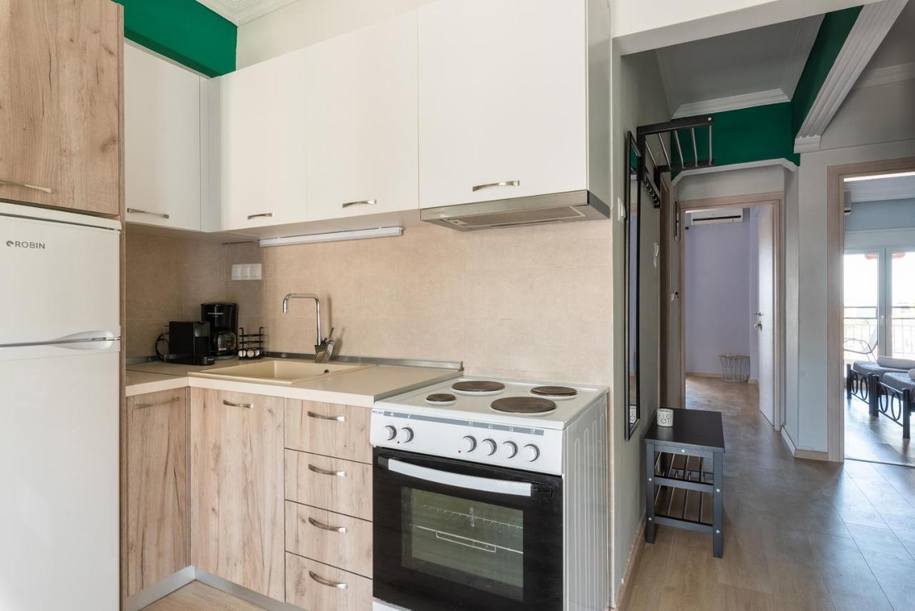 Apartemen 90 m² dengan 2 kamar tidur dan 1 kamar mandi pribadi di Vadaris-Daerah Dikastiria Tesalonika Bagian luar foto