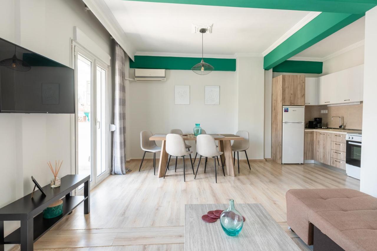 Apartemen 90 m² dengan 2 kamar tidur dan 1 kamar mandi pribadi di Vadaris-Daerah Dikastiria Tesalonika Bagian luar foto