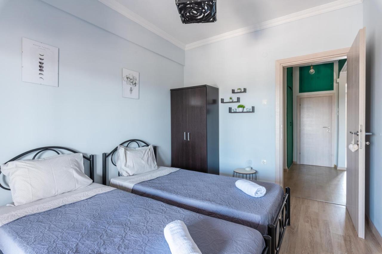 Apartemen 90 m² dengan 2 kamar tidur dan 1 kamar mandi pribadi di Vadaris-Daerah Dikastiria Tesalonika Bagian luar foto